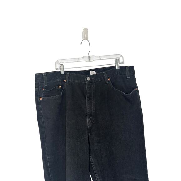 Levi's Jeans Men's Black 550 Relaxed Fit Straight Leg Cotton Rugged Size 42 x 30 - Picture 3 of 13